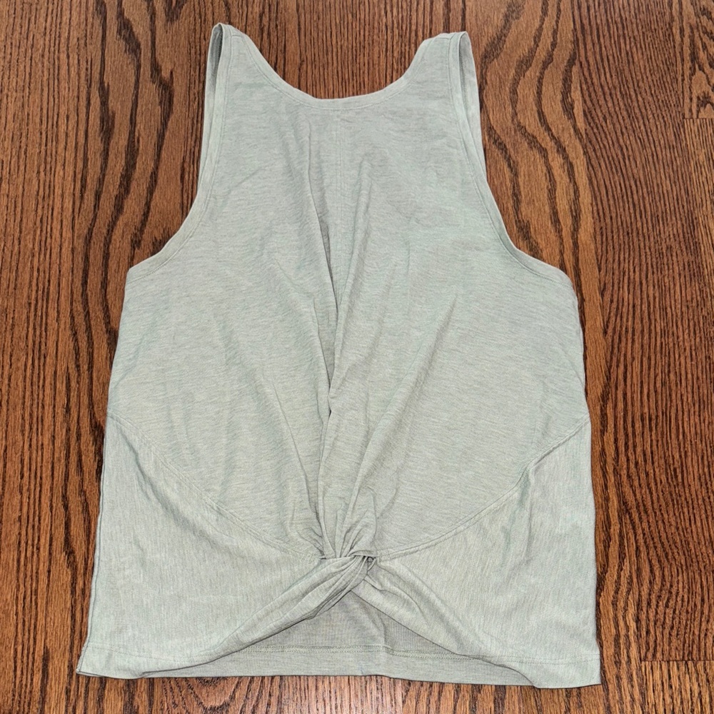 EUC Athleta Knotted Tank Top - Light Sage Green